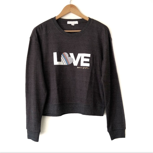 Spiritual Gangster LOVE Pullover Gray Sweater - Picture 2 of 5